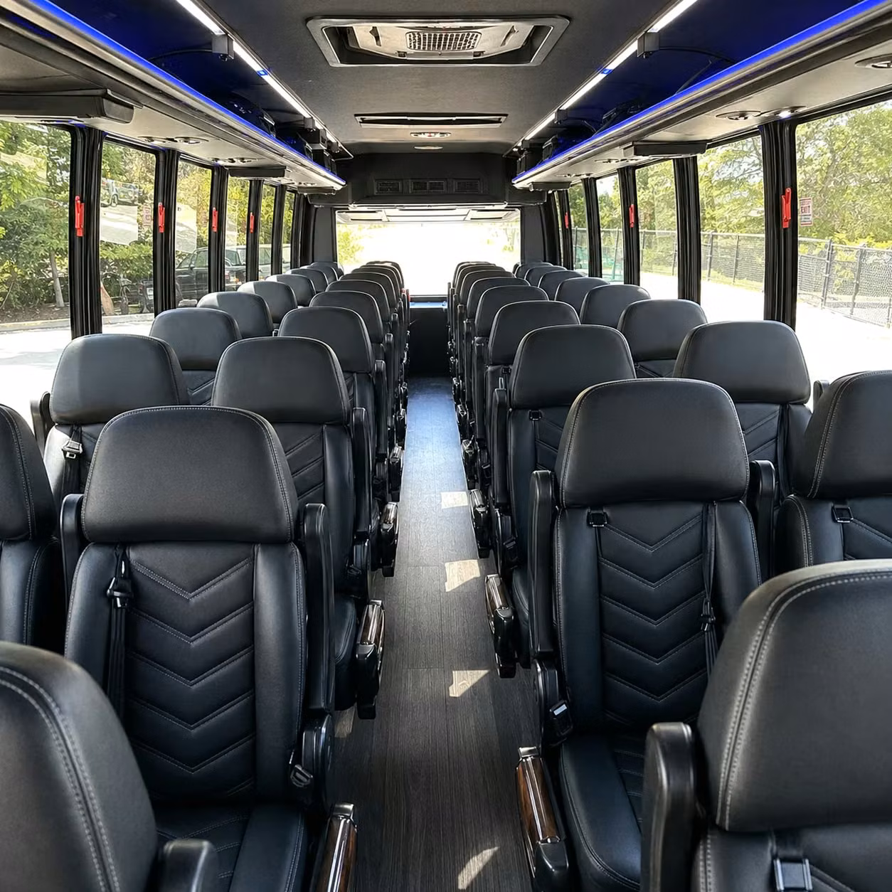 35 passenger minibus interior